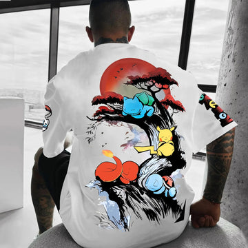 Unisex Anime Inspired Vintage T-Shirt丨Pokémon