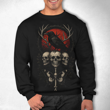 Men's and Women's Identical "Death Aura" Sweatshirt
