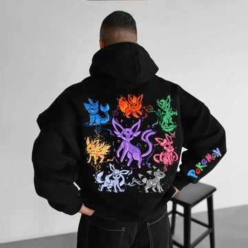 Unisex Anime Graphic Streetwear Vintage Hoodie丨Pokémon