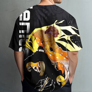 Demon Slayer Agatsuma Zenitsu Printed T-shirt