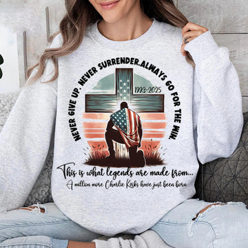Charlie Kirk Inspirational Faith-Based Sweatshirt