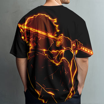 Demon Slayer Agatsuma Zenitsu Printed T-shirt