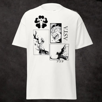 Asta Black Clover Anime T-Shirt | Manga Panel Design | Japanese Aesthetic Otaku Unisex Tee