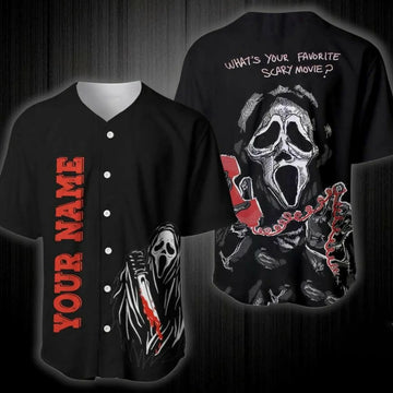 Personalized Halloween Horror Name Horror Jersey