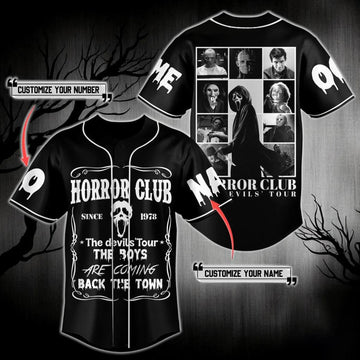 Halloween Horror Club Custom Name & Number Jersey