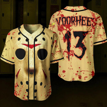 Halloween Horror Creepy Movie Outfit, Bloody Spooky Jersey