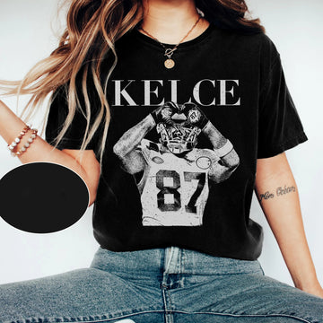 Vintage Travis Kelce & TS Era T-Shirt: Kansas Chiefs Fan Apparel