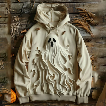 Halloween Ghosts Printed Casual Hoodie