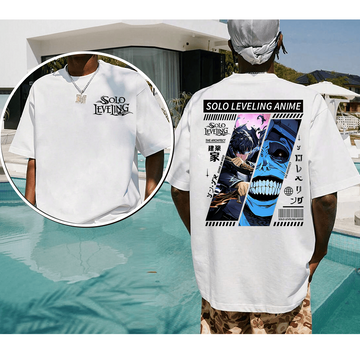 Solo Leveling two side shirt, Shadow Monarch Solo Leveling T-Shirt, Sung Jin- Woo Solo Leveling Arise T-shirt, sung jin woo, Beru, Igris, Iron, Tank, Tusk, Kaisel