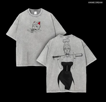 Seiko Ayase - Dandandan Anime Double Printed Vintage Washed Tee