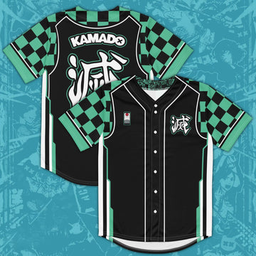 Tanjiro Kamado Demon Slayer baseball jersey