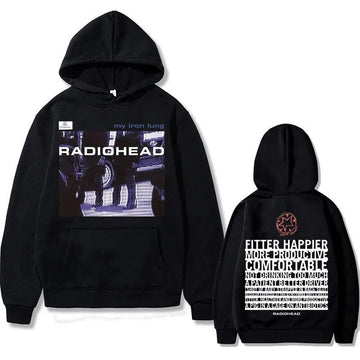 Alternative rock, hazy punk hoodies, Radiohead Band, patterned hoodies