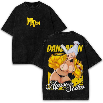 Seiko Ayase x Dandadan Exorcist Mode – Washed 260GSM Anime Tee