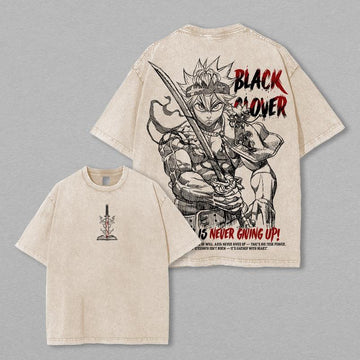Asta T-Shirt – Black Clover Oversized Vintage Anime Tee