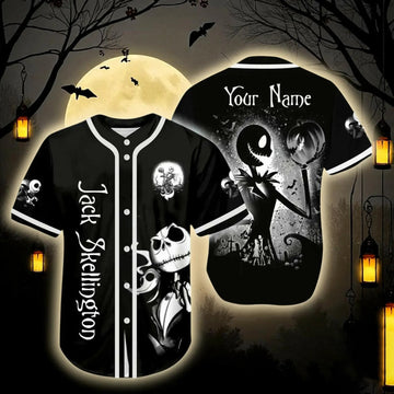 Jack Skellington Custom Name Halloween Jersey
