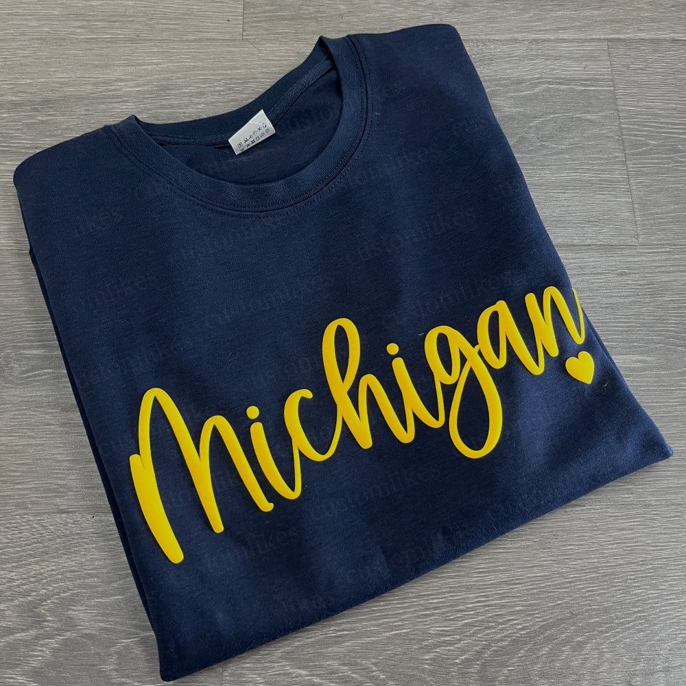 Custom Football Team Game Day Puff T-shirt