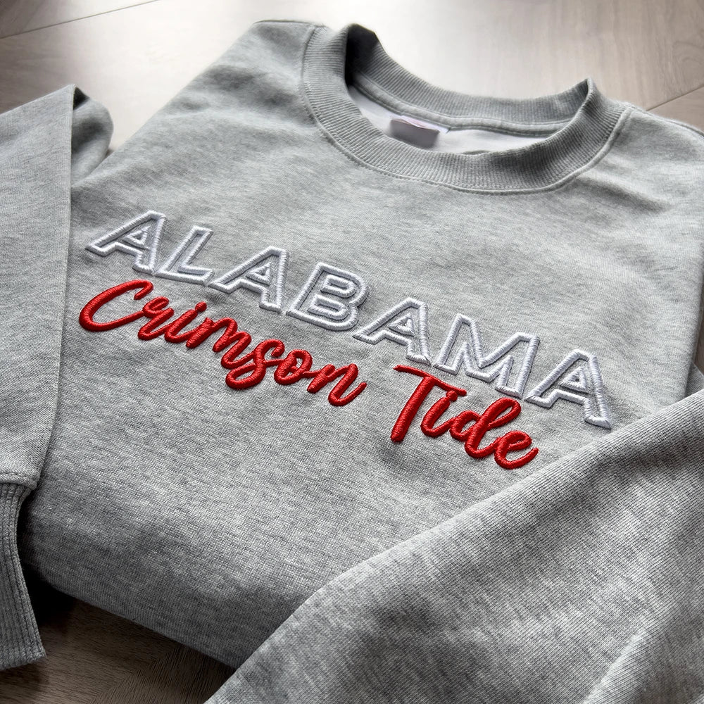 Custom 3D PUFF Embroidery Team Sweatshirt