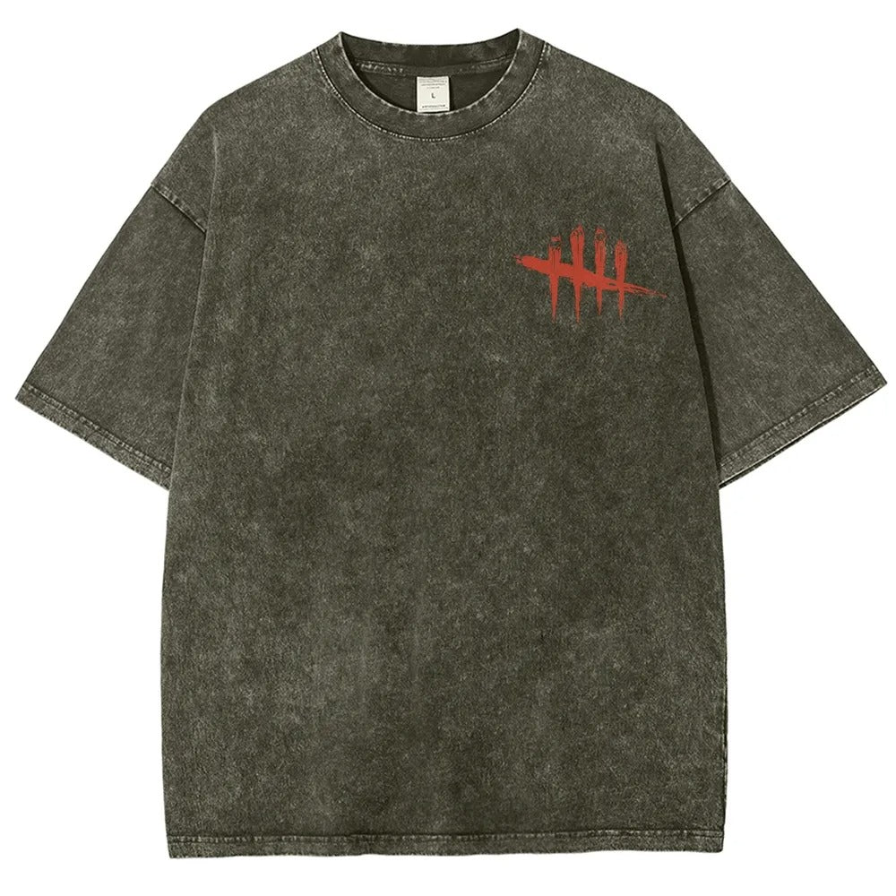 Horror Film Unisex Fit Washed T-Shirt