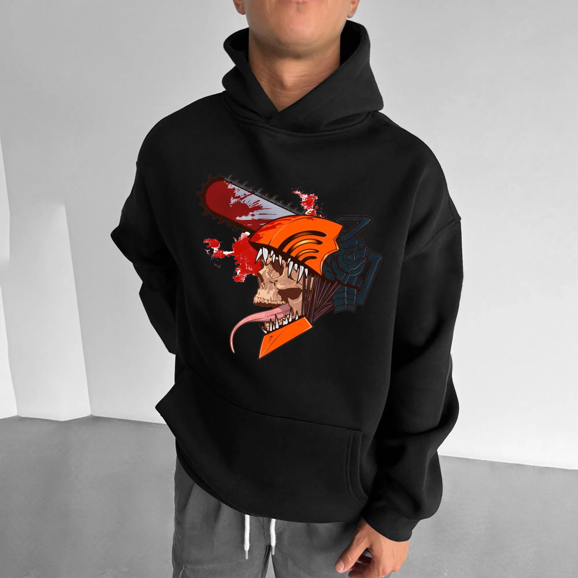 chainsaw man Printed Hoodie