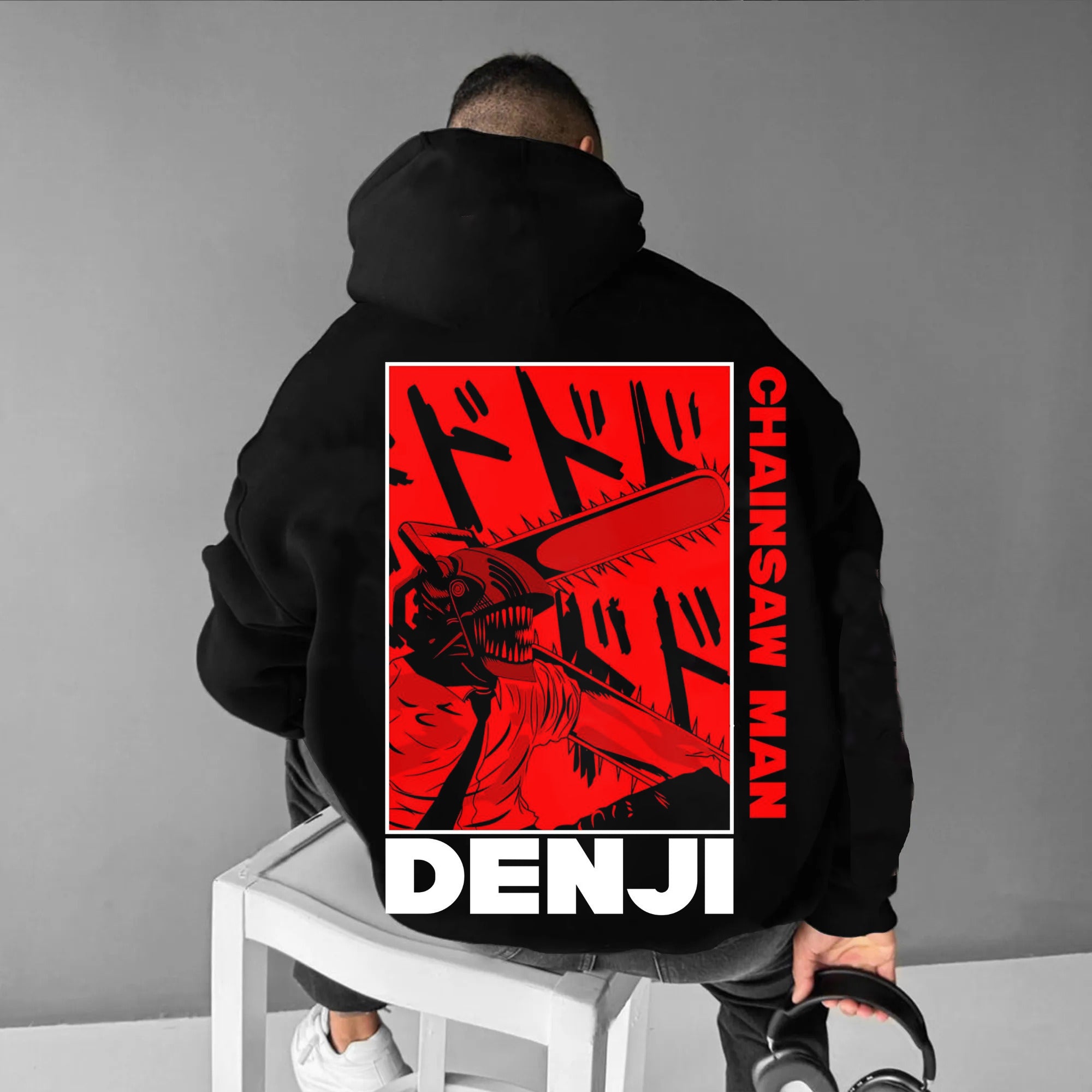 chainsaw man Printed Hoodie