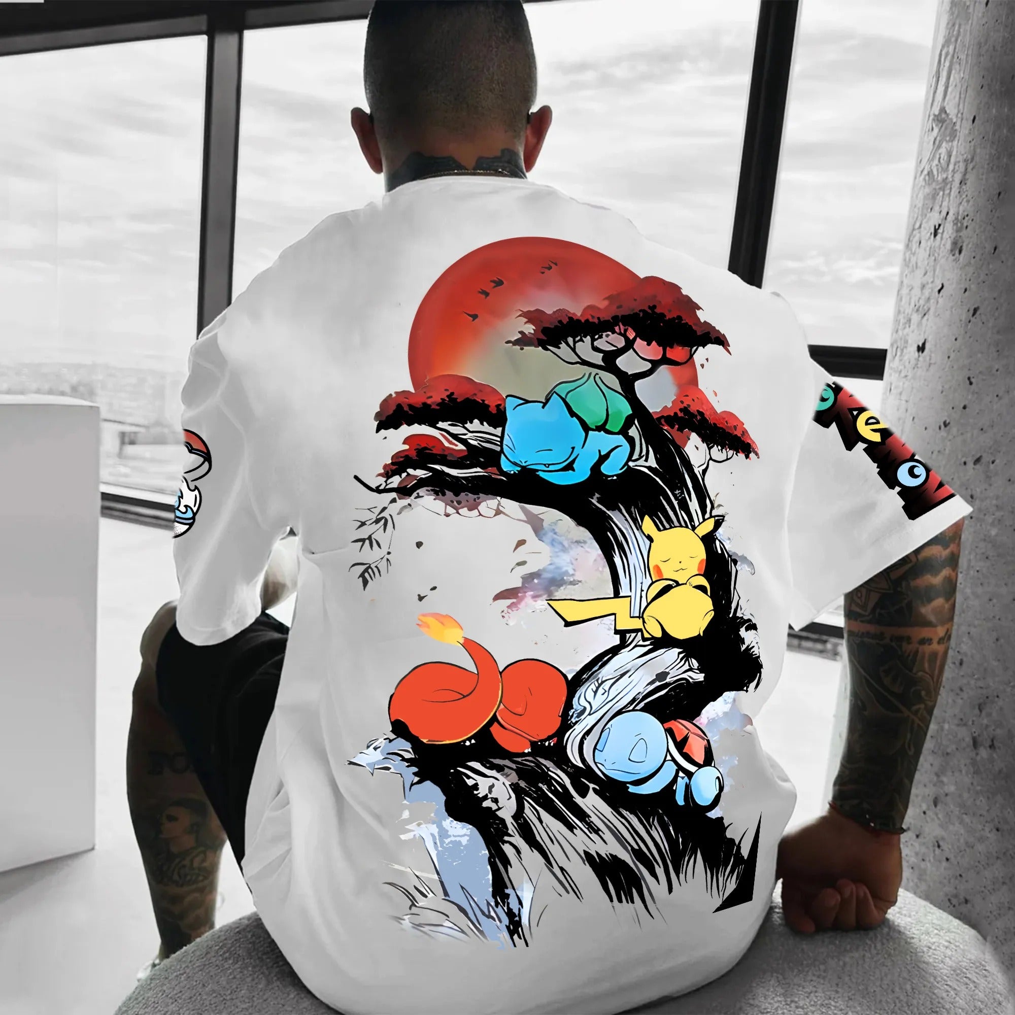 Unisex Anime Inspired Vintage T-Shirt丨Pokémon