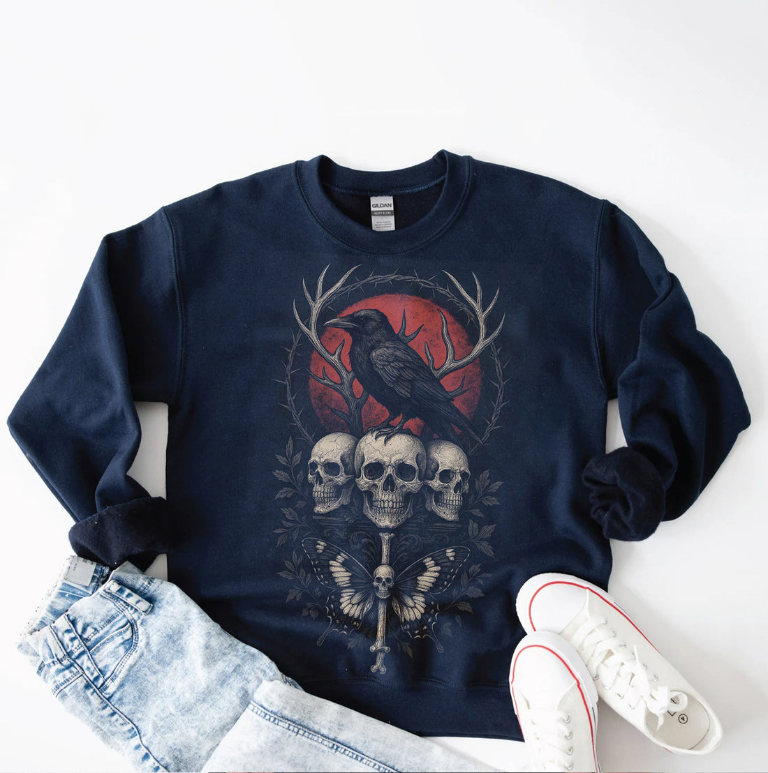 Men's and Women's Identical "Death Aura" Sweatshirt