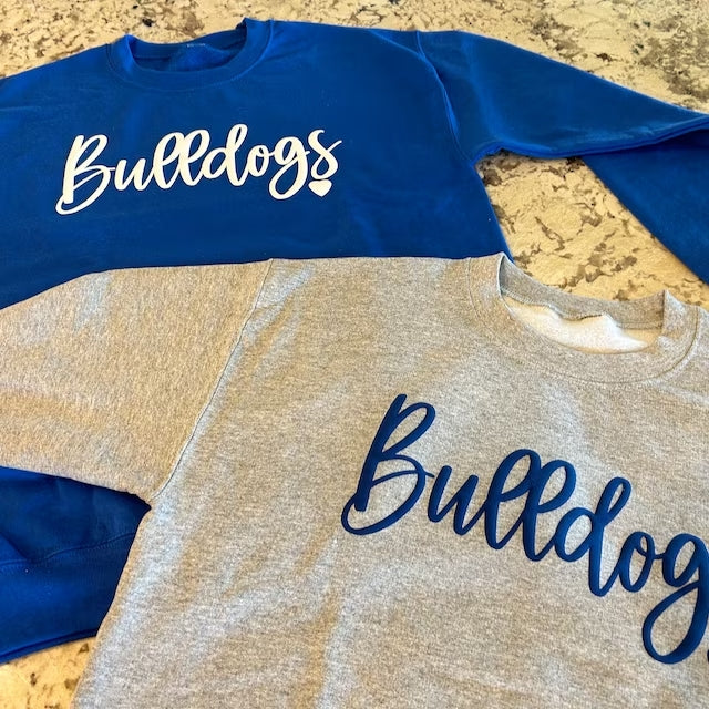Custom Football Team Game Day Puff Sweatshirt