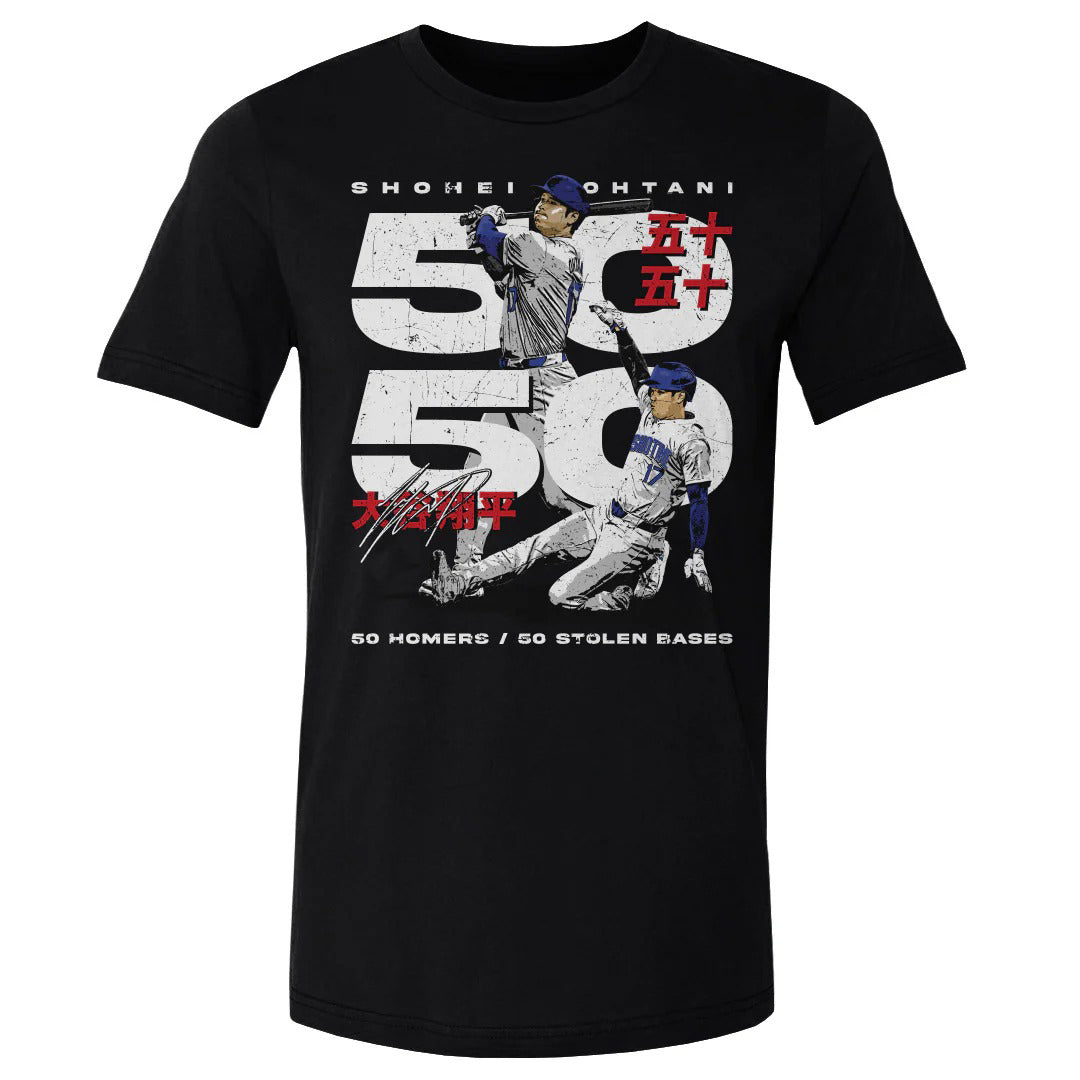 Shohei Ohtani Los Angeles D 50-50 Club Japanese T-Shirt