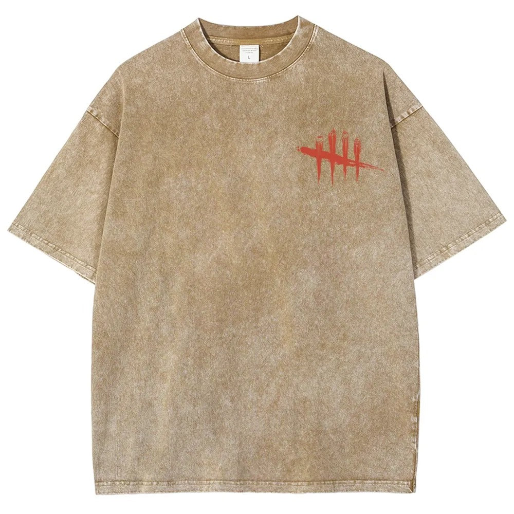 Horror Film Unisex Fit Washed T-Shirt
