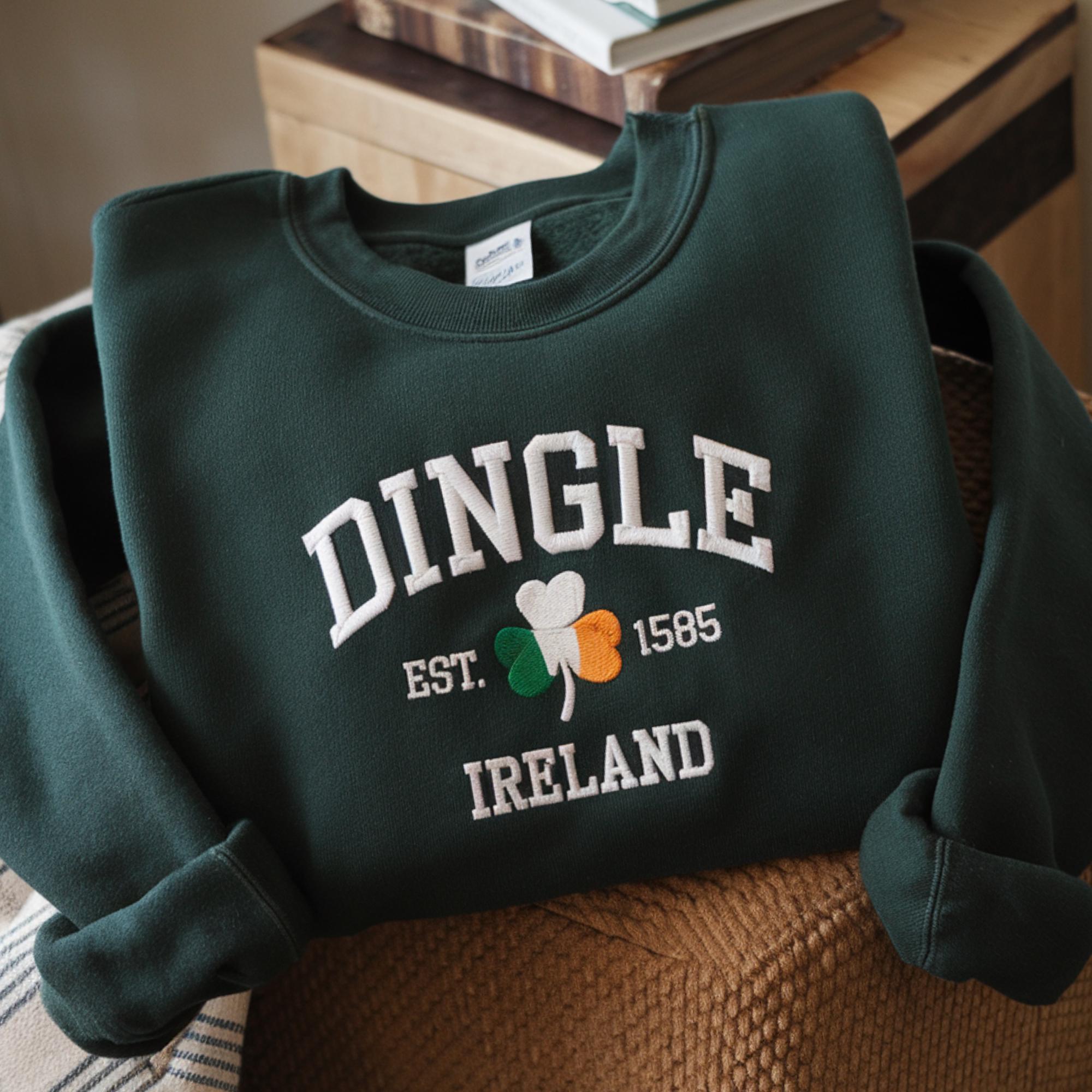Custom Ireland City/County St Patrick's Day Embroidered Sweatshirt（BUY 2 FREE SHIPPING）