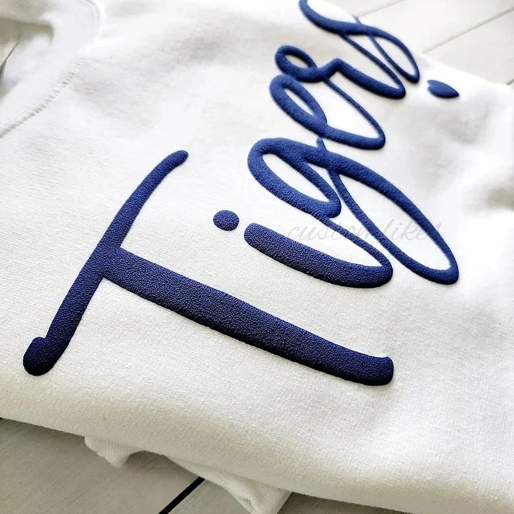 Custom Football Team Game Day Puff Sweatshirt