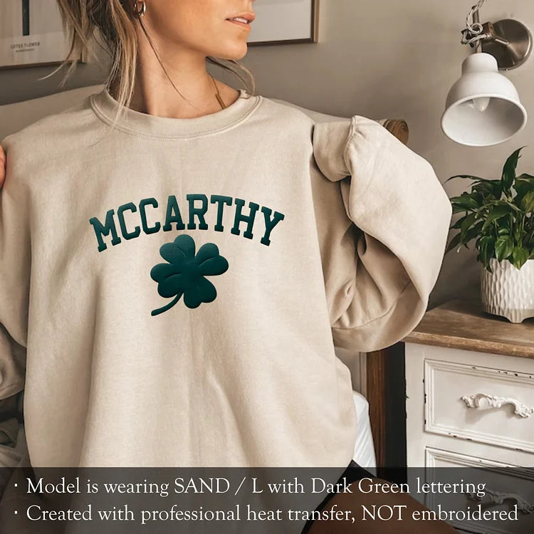 Personalized Name St Patrick's Day Sweatshirt