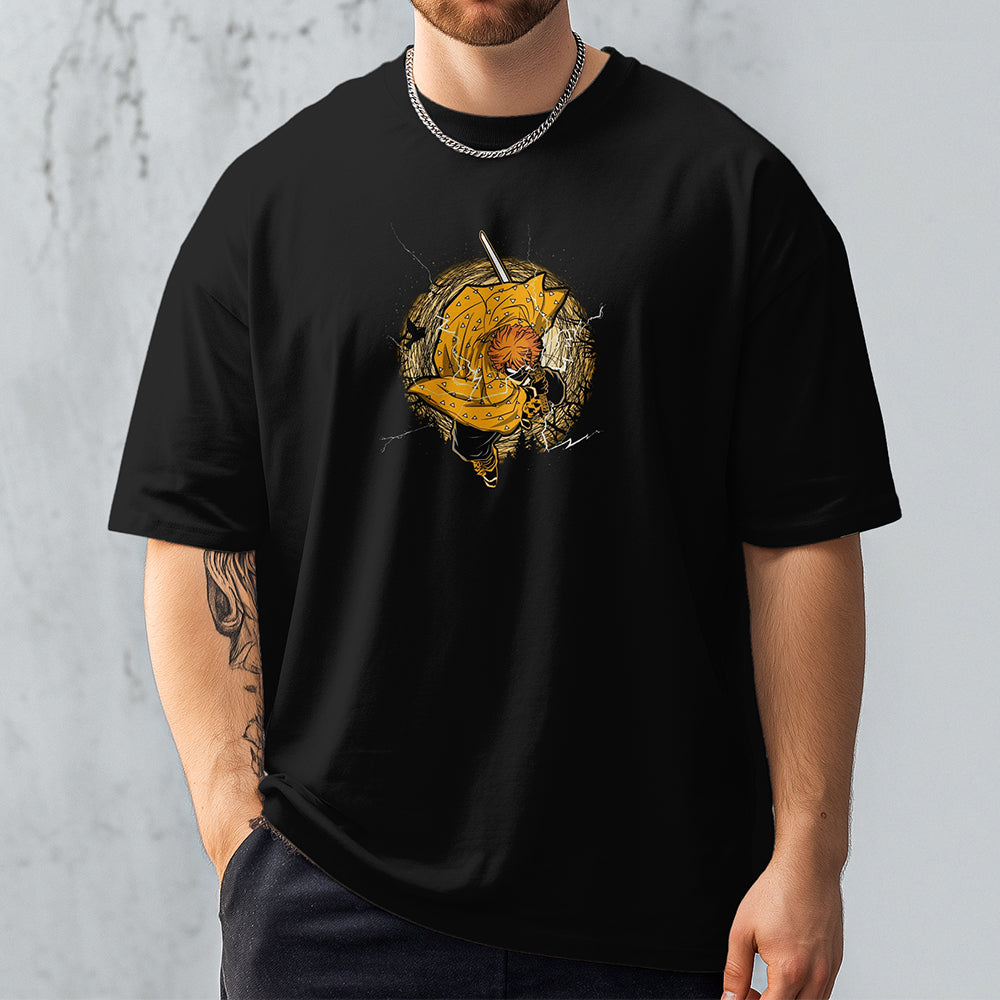 Demon Slayer  Agatsuma Zenitsu Printed T-shirt