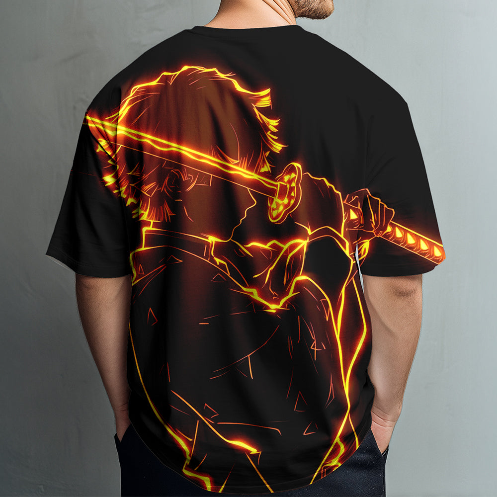 Demon Slayer  Agatsuma Zenitsu Printed T-shirt