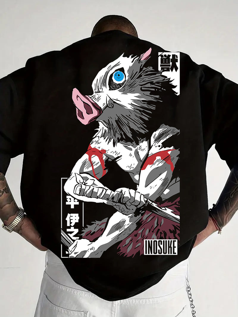 Demon Slayer  Hashibira Inosuke Printed T-shirt