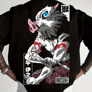 Demon Slayer  Hashibira Inosuke Printed T-shirt