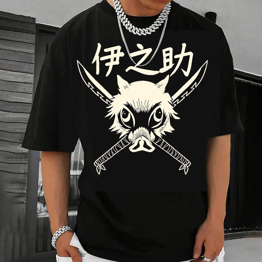 Demon Slayer  Hashibira Inosuke Printed T-shirt
