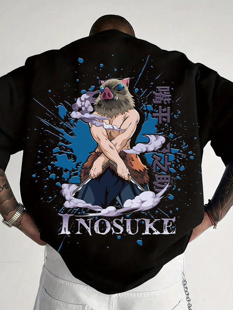 Demon Slayer  Hashibira Inosuke Printed T-shirt