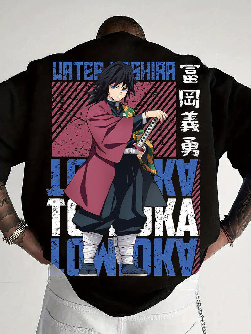 Demon Slayer  Tomioka Giyuu Printed T-shirt