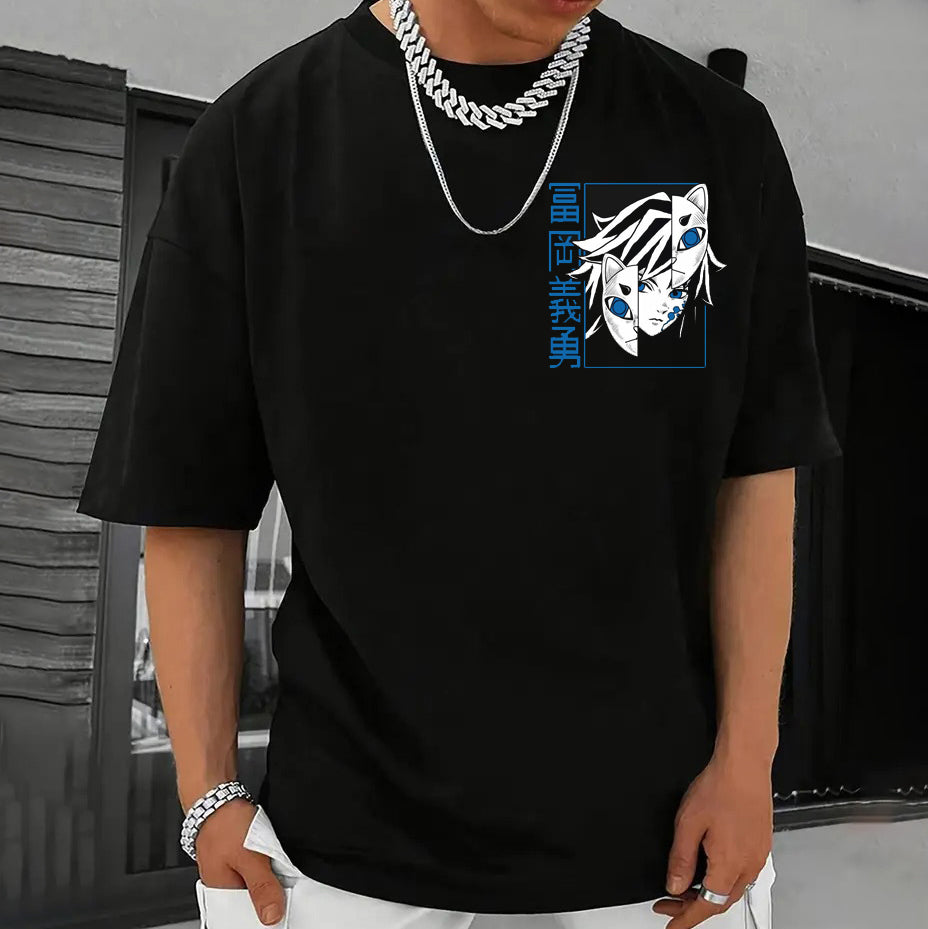 Demon Slayer  Tomioka Giyuu Printed T-shirt