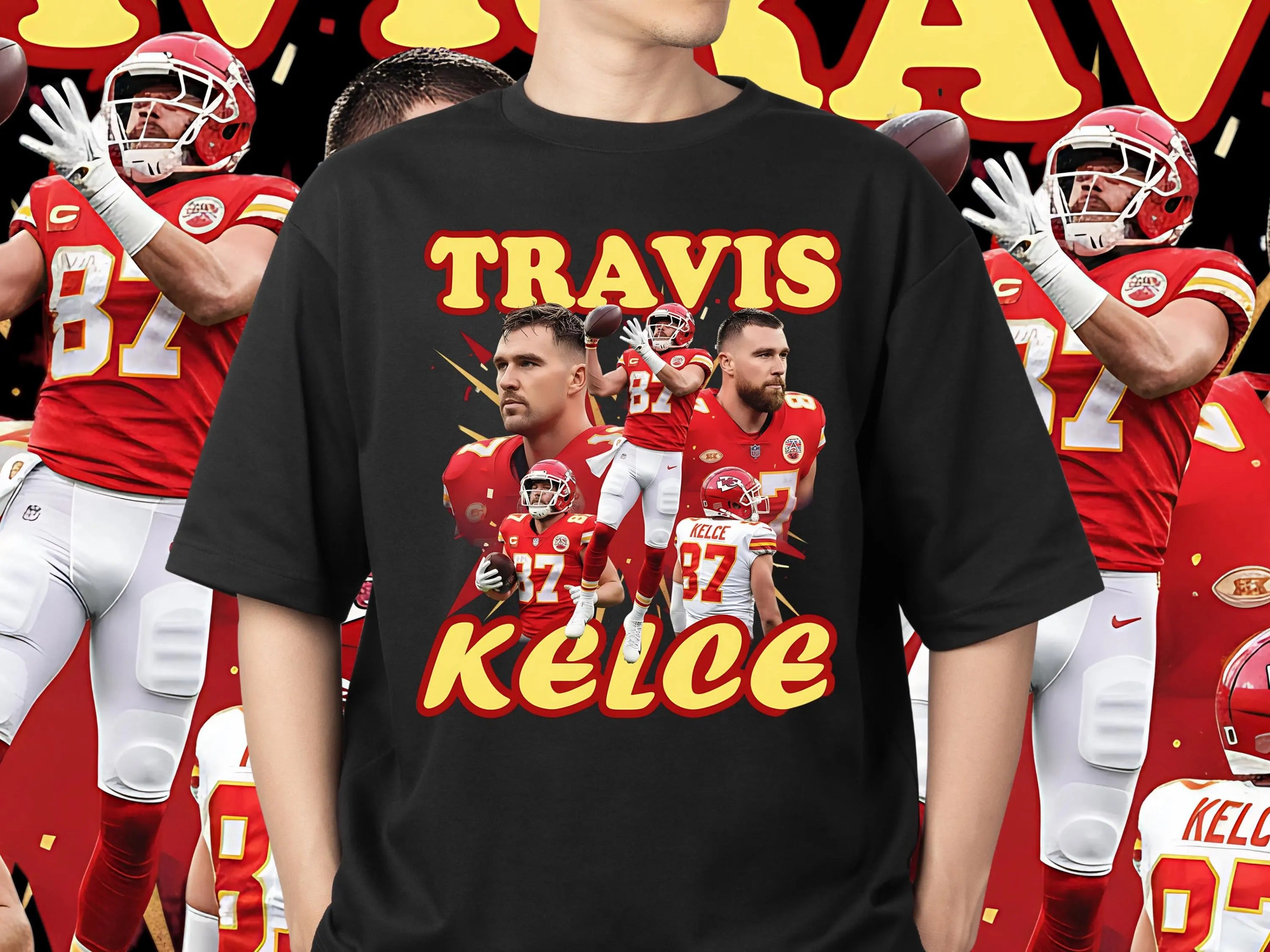 Travis Kelce T-Shirt: Kansas City Chiefs Football