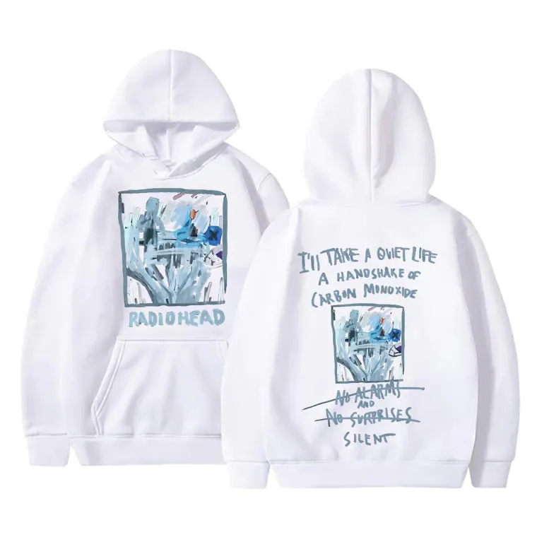 British Rock Band Radiohead No Suprises Lyricles Hoodie