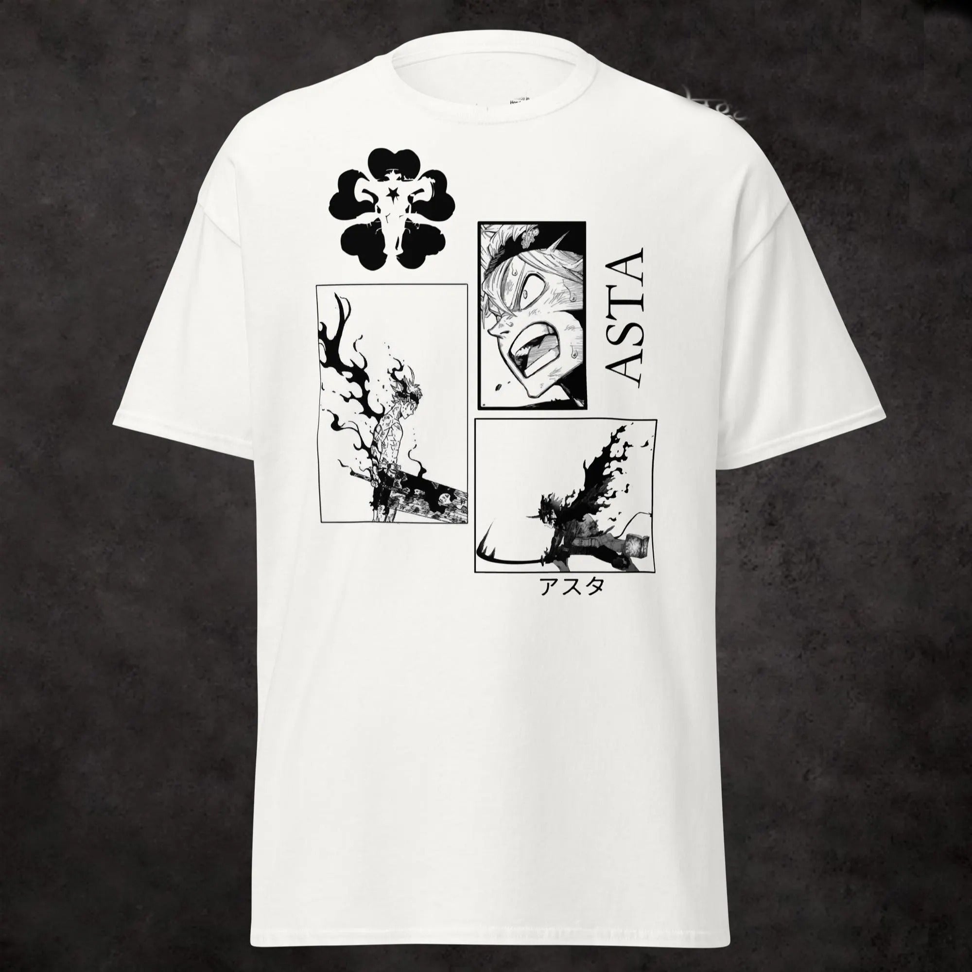 Asta Black Clover Anime T-Shirt | Manga Panel Design | Japanese Aesthetic Otaku Unisex Tee