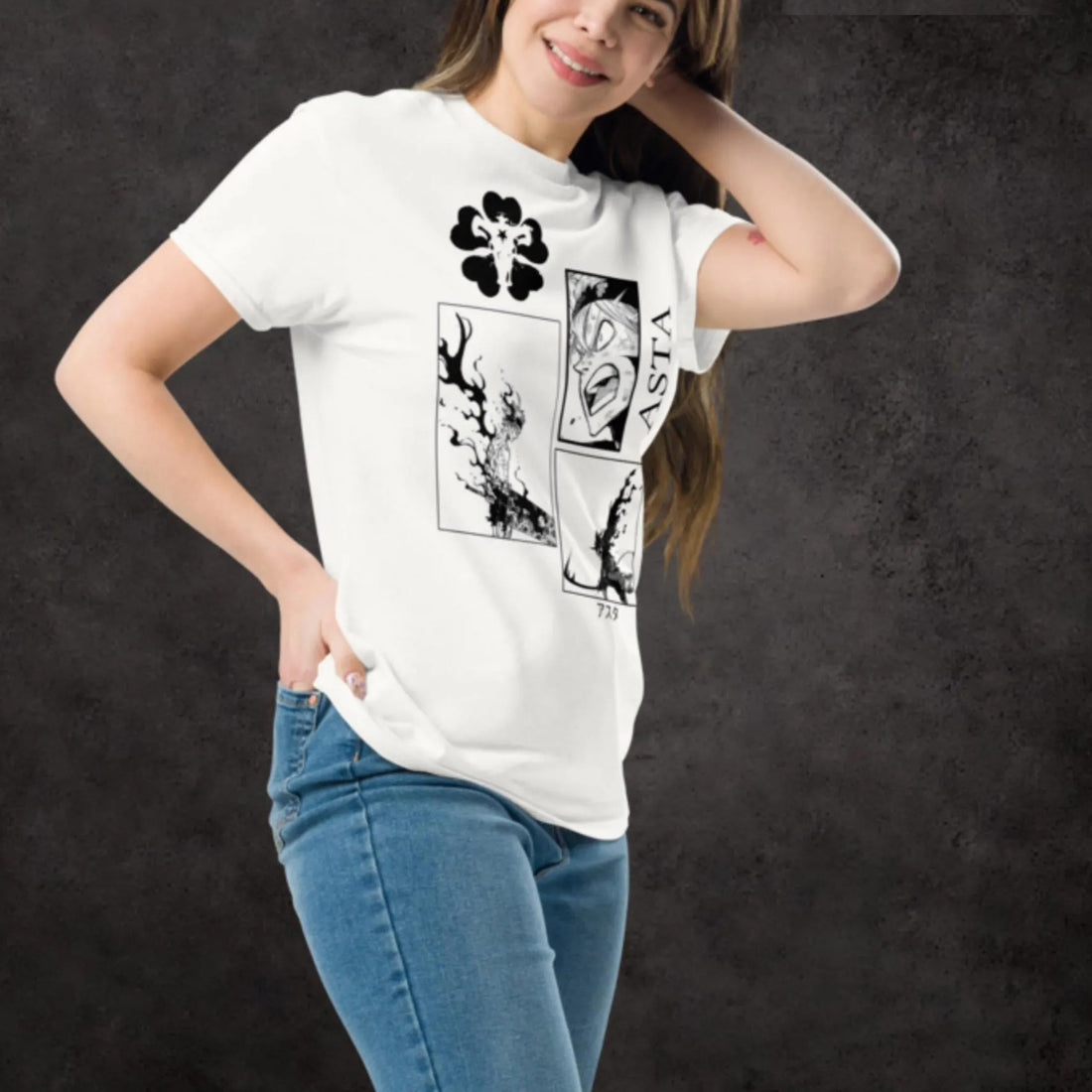 Asta Black Clover Anime T-Shirt | Manga Panel Design | Japanese Aesthetic Otaku Unisex Tee