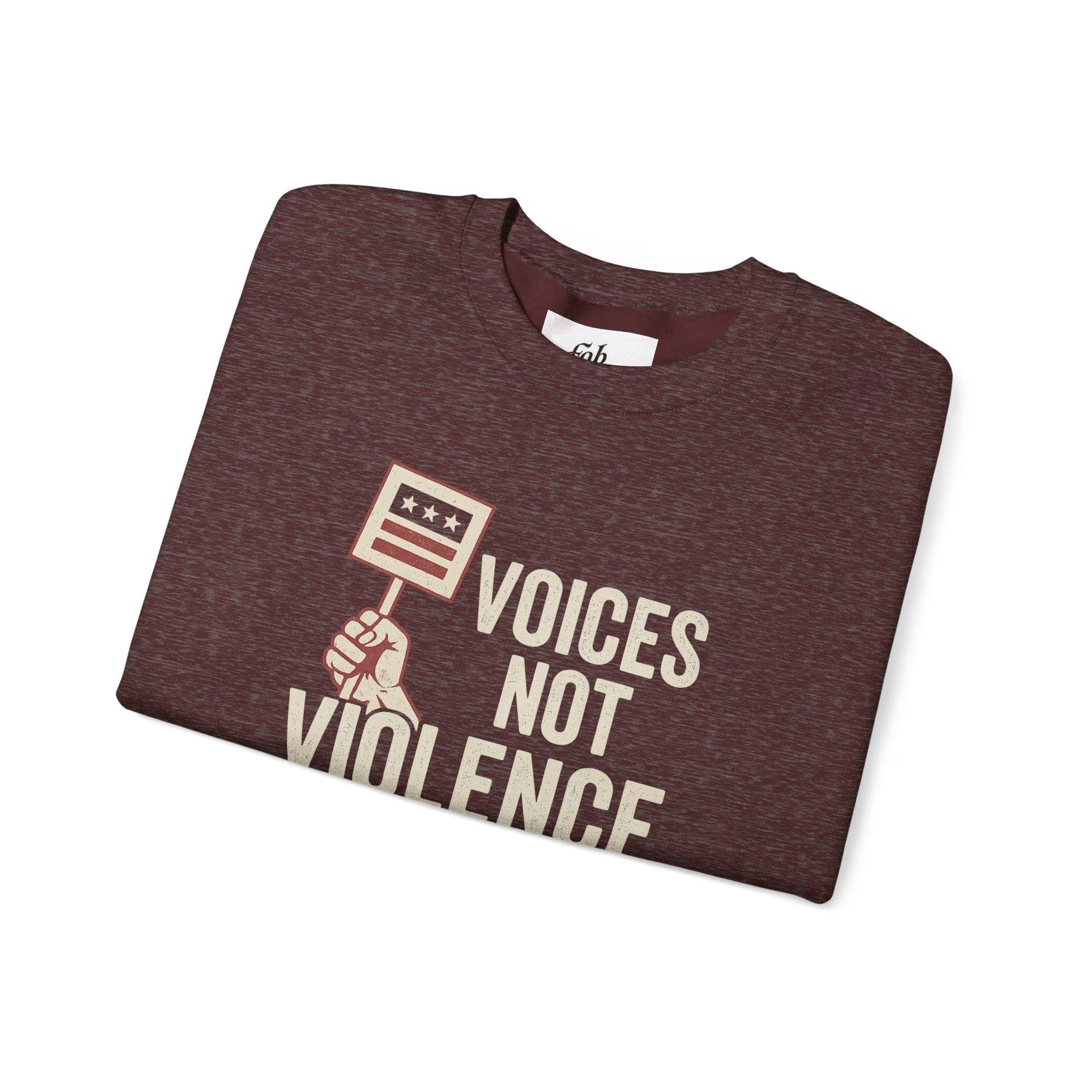 Voices Not Violence Charlie Kirk Sweatshirt