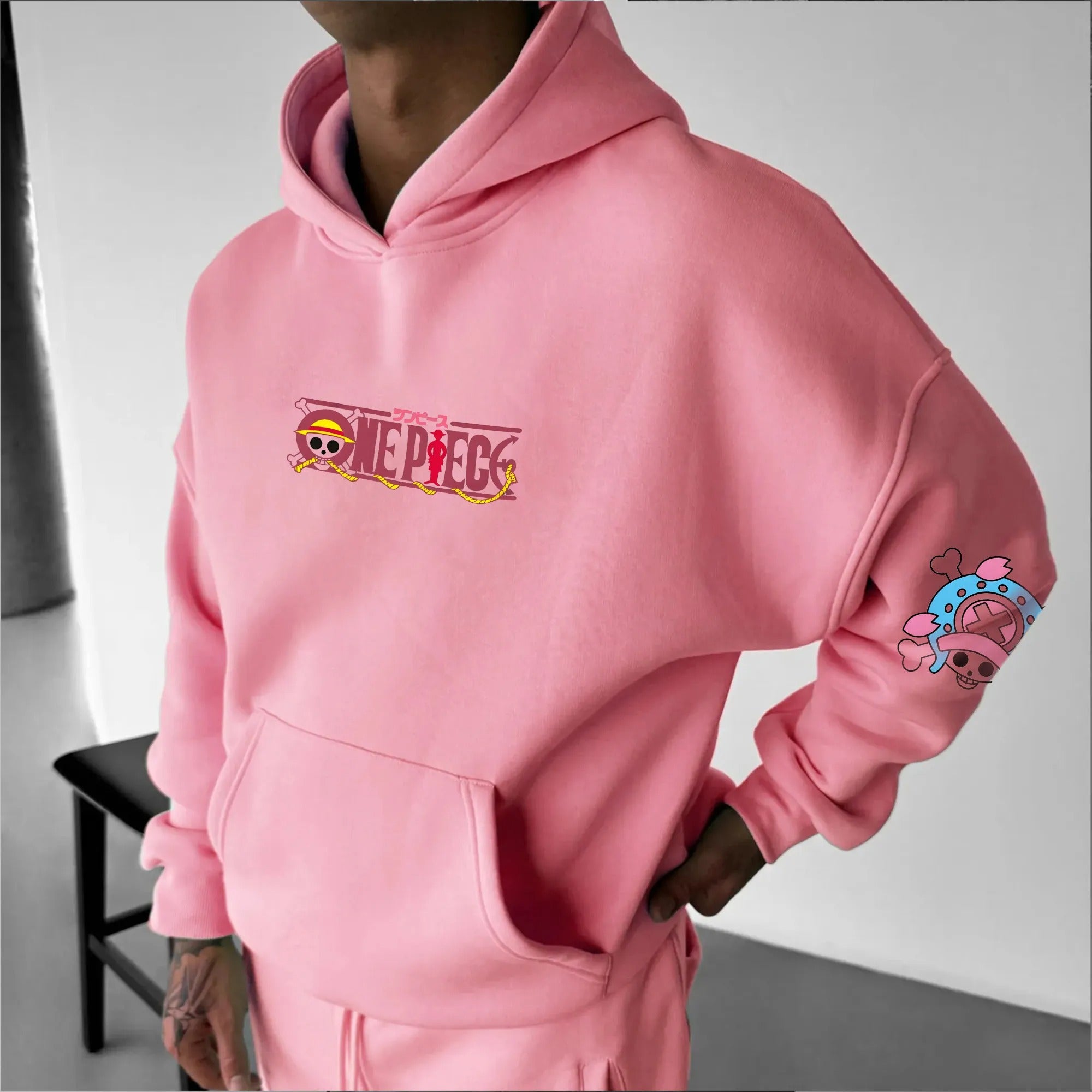 Unisex Oversized Anime Print Hoodie | One Piece