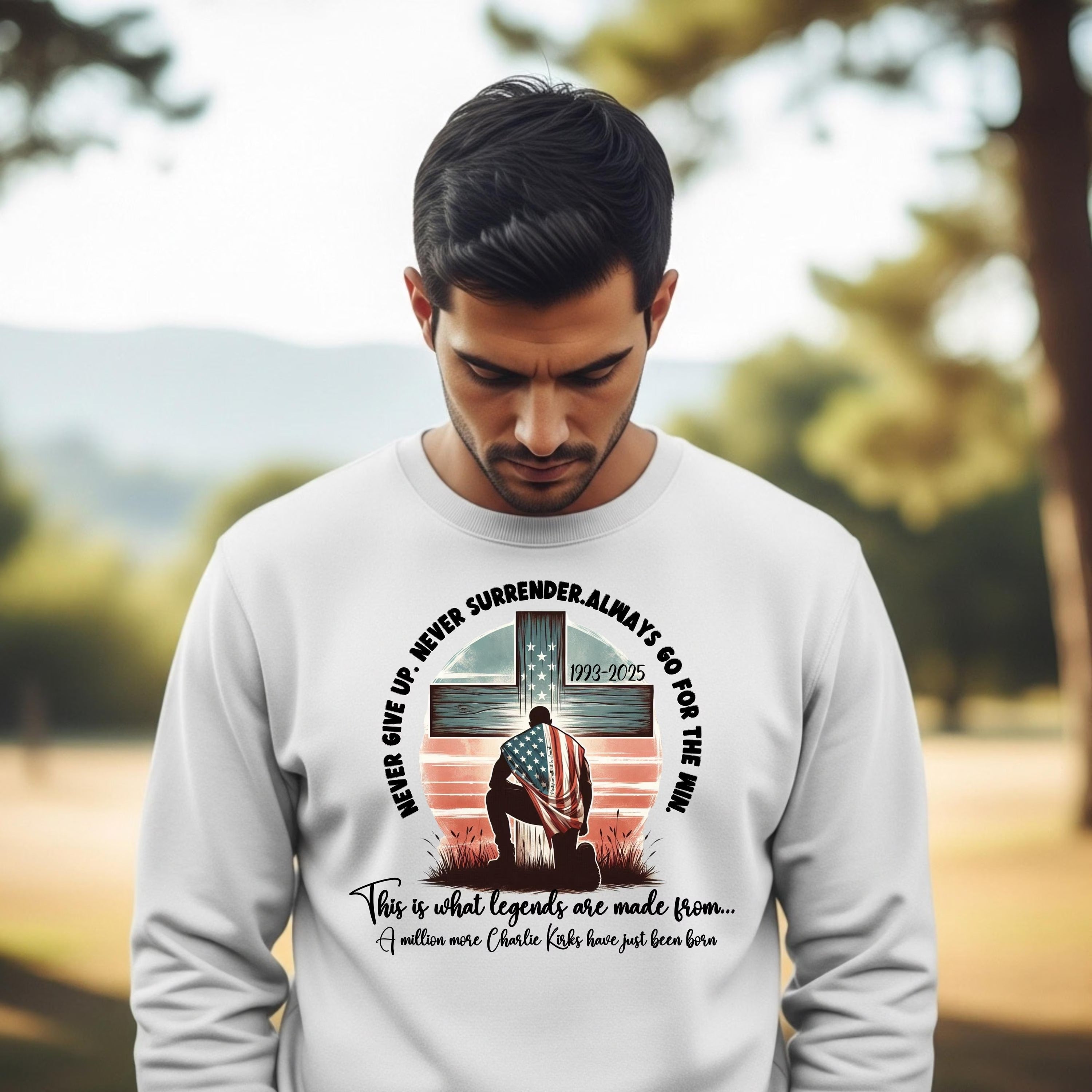 Charlie Kirk Inspirational Faith-Based Sweatshirt