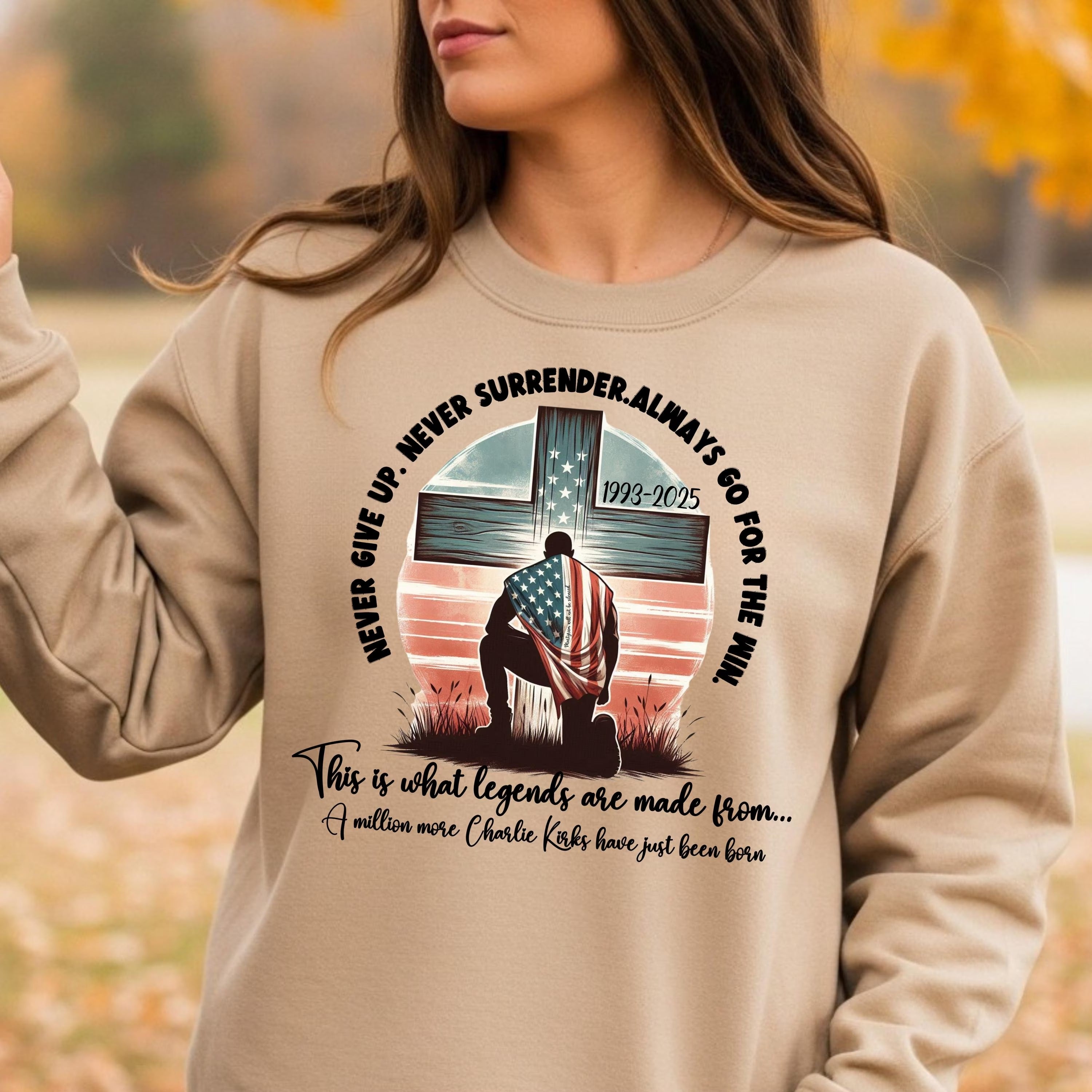 Charlie Kirk Inspirational Faith-Based Sweatshirt