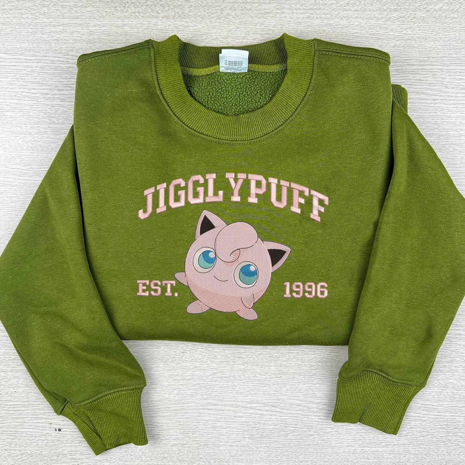 Custom Anime Poke Character Embroidered Sweatshirt