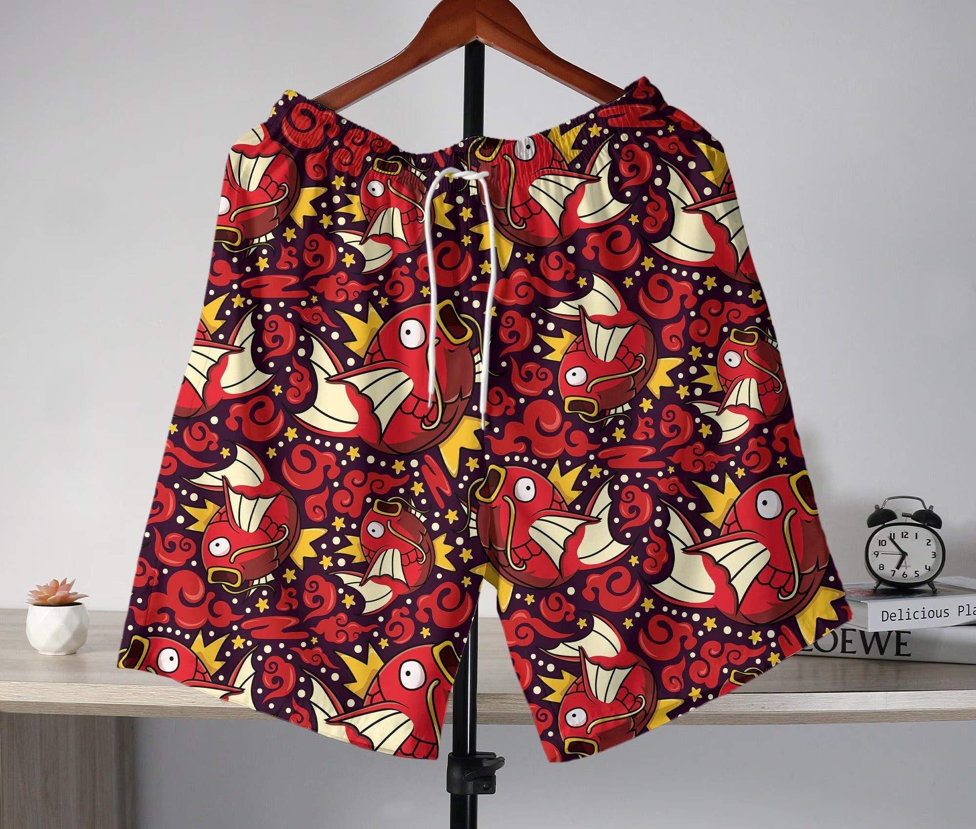 Magikarp Hawaiian Shirt Hawaii Button Up Shirt Aloha Summer Hawaiian Short Tropical Hawaii Set Magikarp Shirt Gifts
